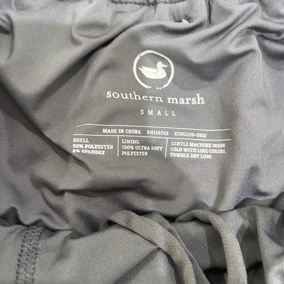mens southern marsh khaki shorts small lined pockets dri fit - Picture 3 of 5